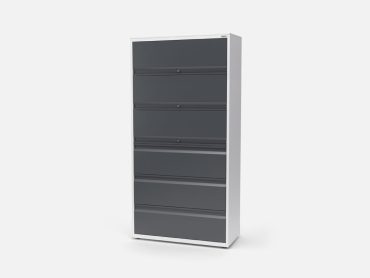 High capacity metal office storage cabinets