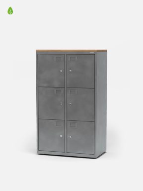 raw metal locker for offices