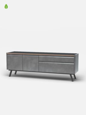 Industrial style office credenza storage