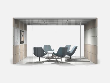 Air3 enclosed office pods for private meetings