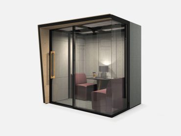 Enclosed office meeting pods