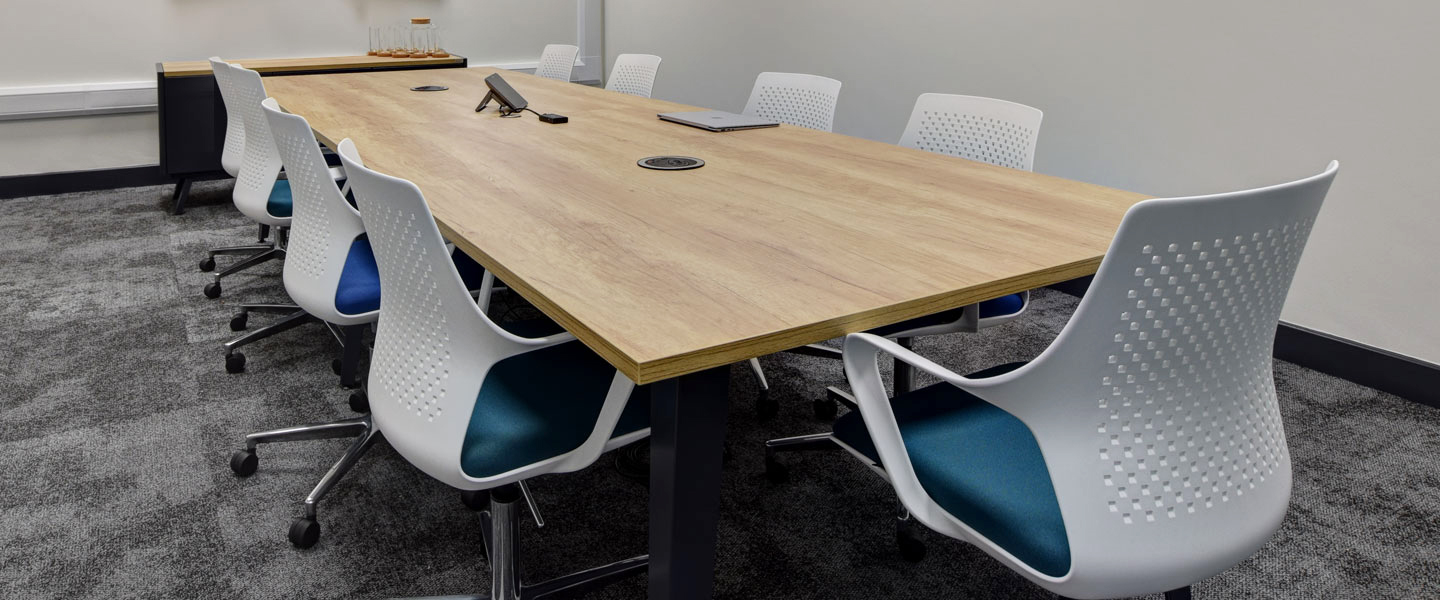 Flexi-work office meeting chair at Rugby League office fit out