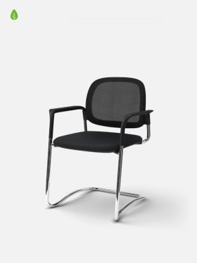 Equity office meeting chair with cantilever frame