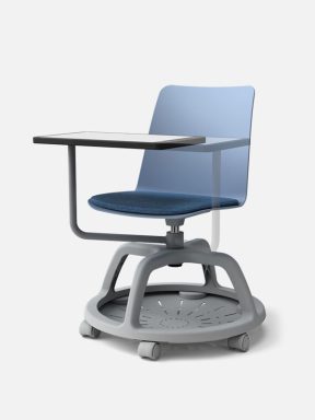 College mobile chair with rotating tablet