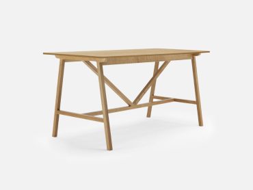 Solid wood collaboration table