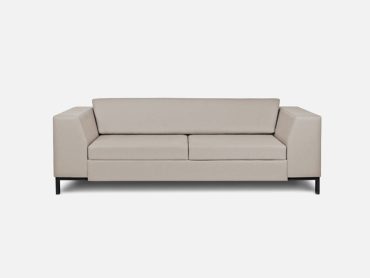 Arny low back office sofa with metal legs