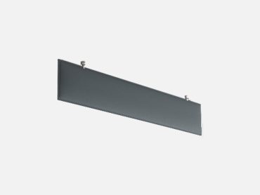 Baffle suspended panels