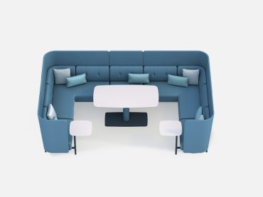 Beyond the desk modular sofa system