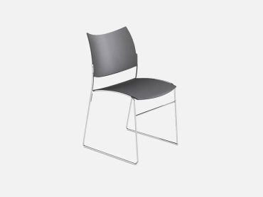 Curvy stackable meeting chair