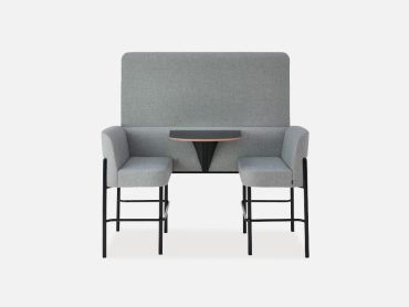 High 2 person meeting booths with privacy panel