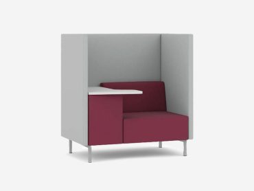 Fence budget office furniture - work booth with tablet