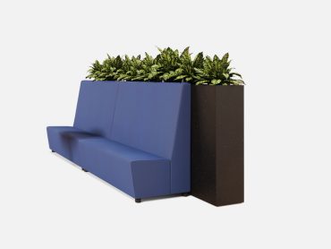 Tolv modular banquette sofa with office planters