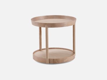 Dual layer side table for offices