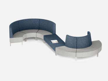 Open high back modular sofa