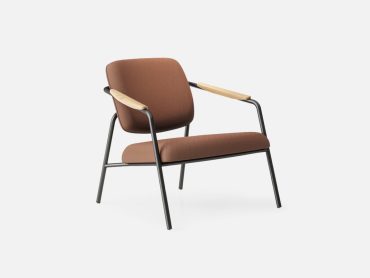 Rosa office armchair with metal frame