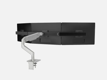 Triple monitor arm