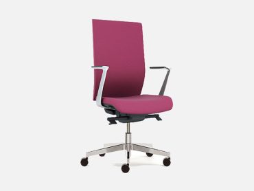 managerial task chair with polished arms