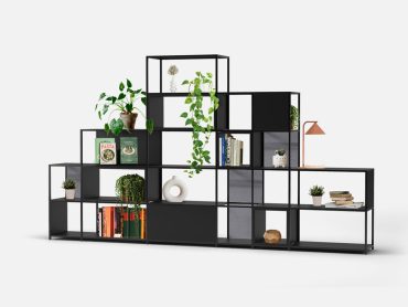 FlexiGrid office bookcase and decorative shelving