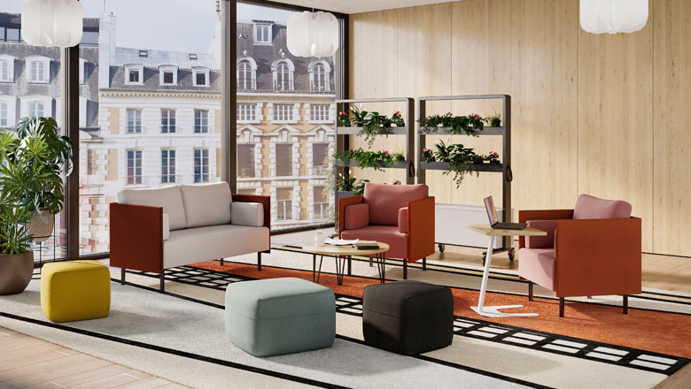 Sustainable office sofa set