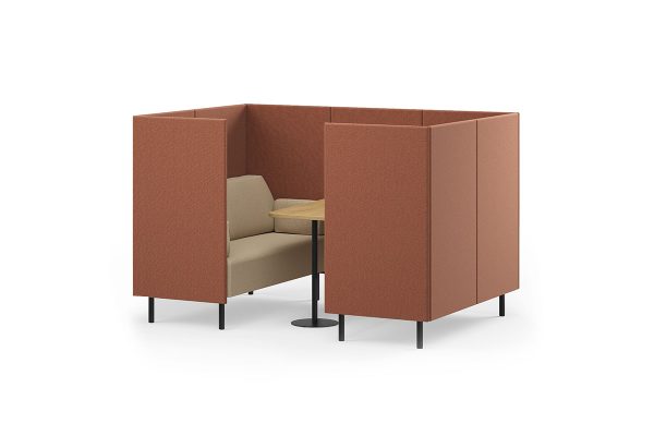 4 person office booth