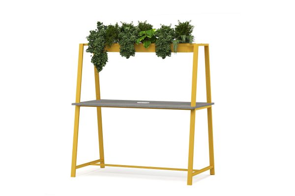 Larke Work Table with Planters