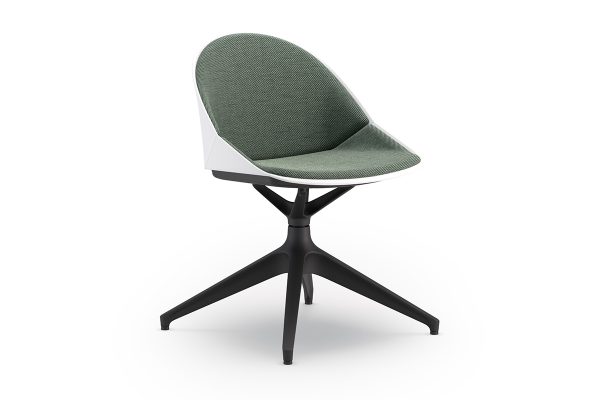 Meeting room chair with raised 4 star base