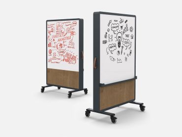 movable whiteboard on wheels