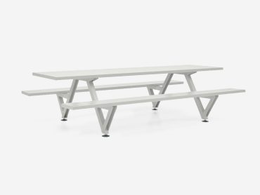 Commercial outdoor picnic table
