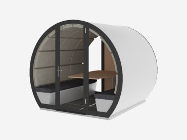 Outdoor pods for outdoor office meetings