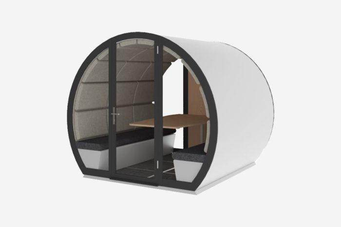 Outdoor pods for outdoor office meetings