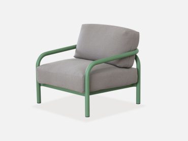 Soss commercial outdoor armchair with UV resistant fabrics