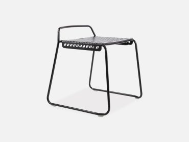 Veck low outdoor stool for outdoor spaces