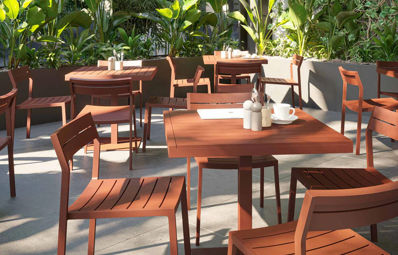 Commercial outdoor cafe furniture