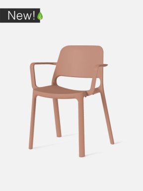 Commercial outdoor chair with arms