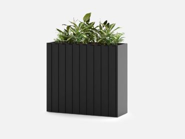 Indoor metal office planter