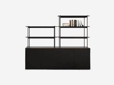 Millie office bookcase with storage sideboard