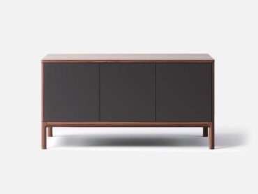 Mori sideboard storage with wood frame