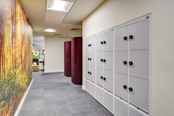 Metal Lockers Fitout with Vinyl wrap