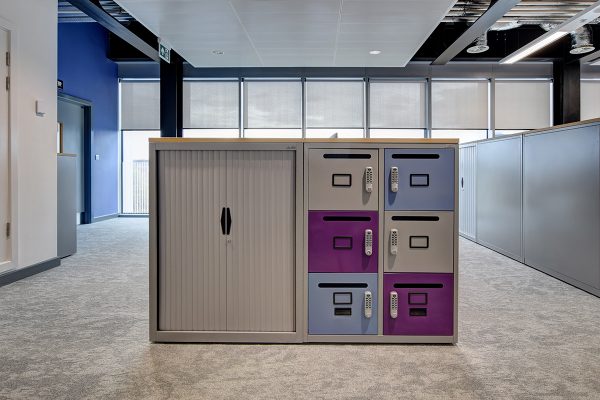 Freestor lockers at Merseyside Police office fitout