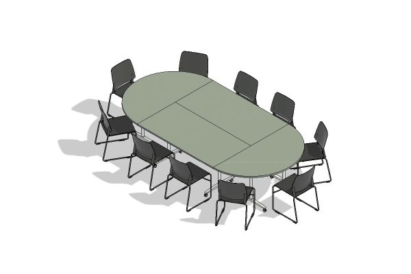 10 Person Flip Top Table Configuration