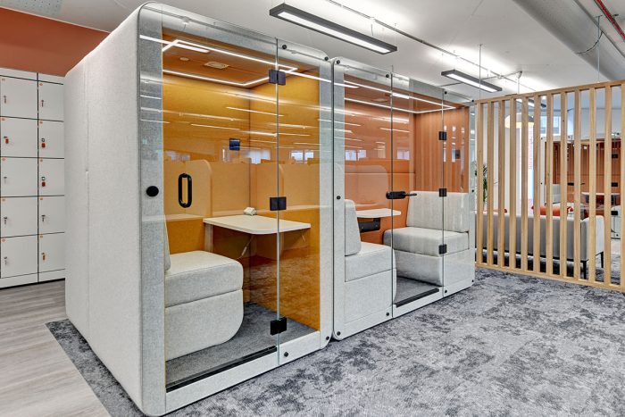 office meeting pods and solo work pods